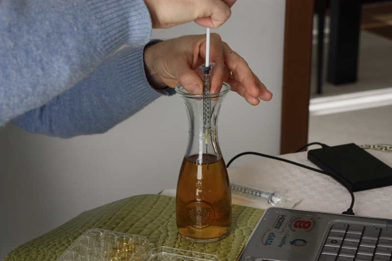 20121231 Preparazione calmbox con camomilla